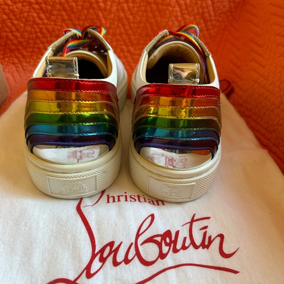 CHRISTIAN LOUBOUTIN Arkenspeed Rainbow Low top sneaker. Size 39.5. - Picture 3 of 4